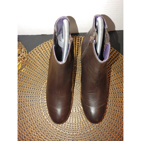 Vaneli Laban Leather Wedge Boots Size 5.5M - Picture 3 of 8
